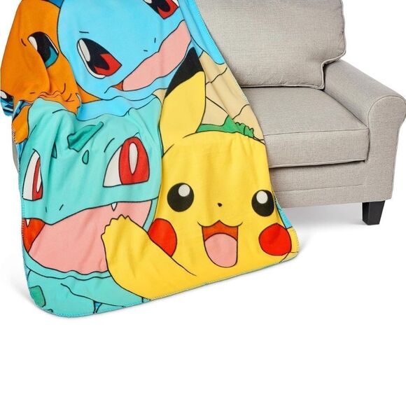 Pokemon, Meet the Group" Fleece Throw Blanket, 45" x 60", Multi Color - Picture 5 of 7